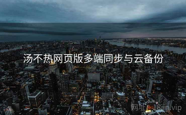 汤不热网页版多端同步与云备份