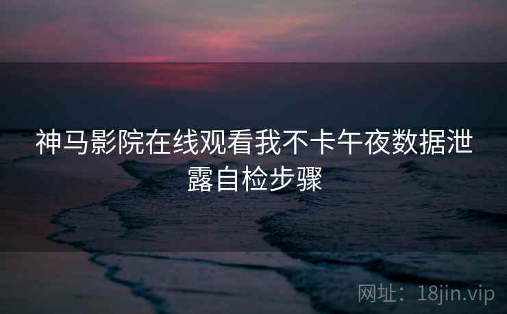 神马影院在线观看我不卡午夜数据泄露自检步骤