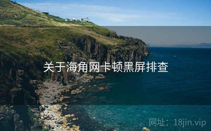 关于海角网卡顿黑屏排查