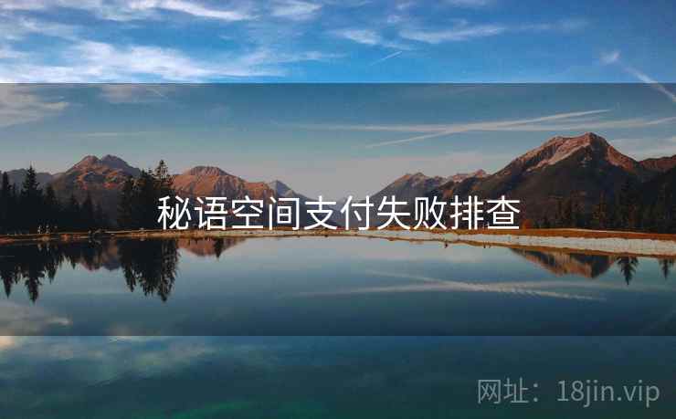秘语空间支付失败排查