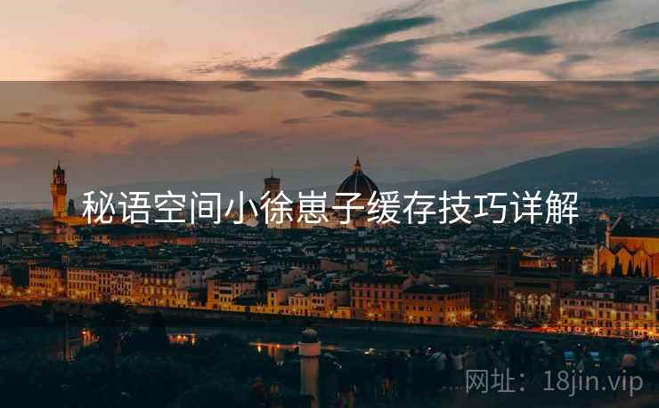 秘语空间小徐崽子缓存技巧详解