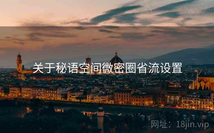 关于秘语空间微密圈省流设置