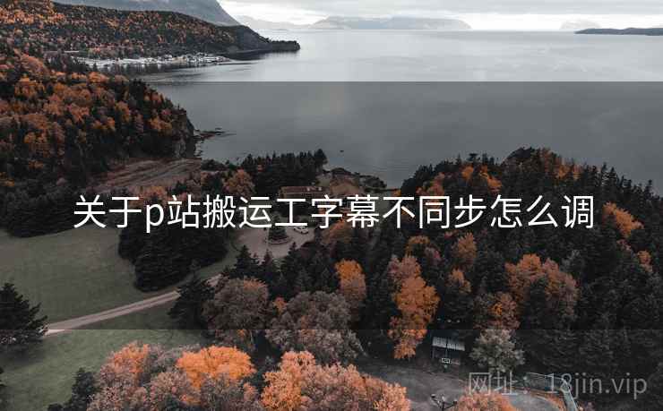 关于p站搬运工字幕不同步怎么调