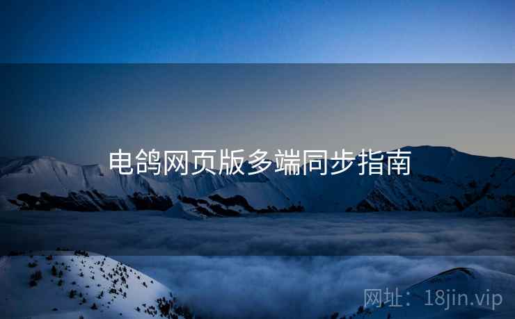 电鸽网页版多端同步指南