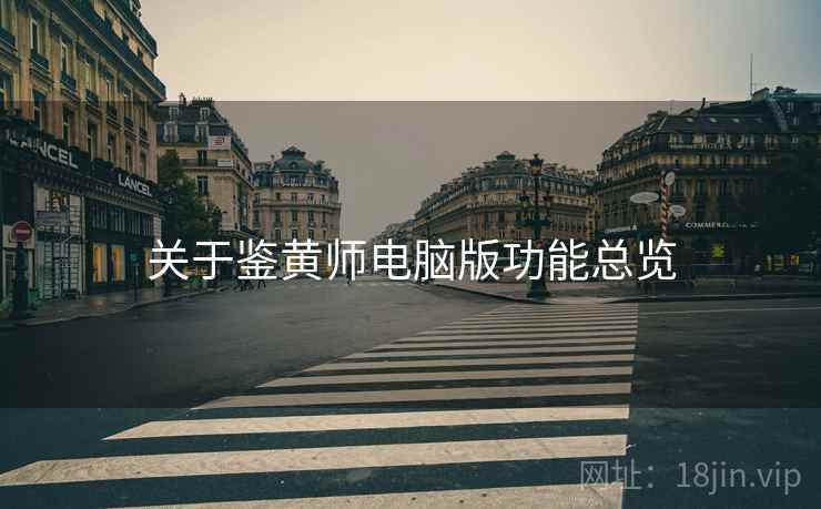 关于鉴黄师电脑版功能总览