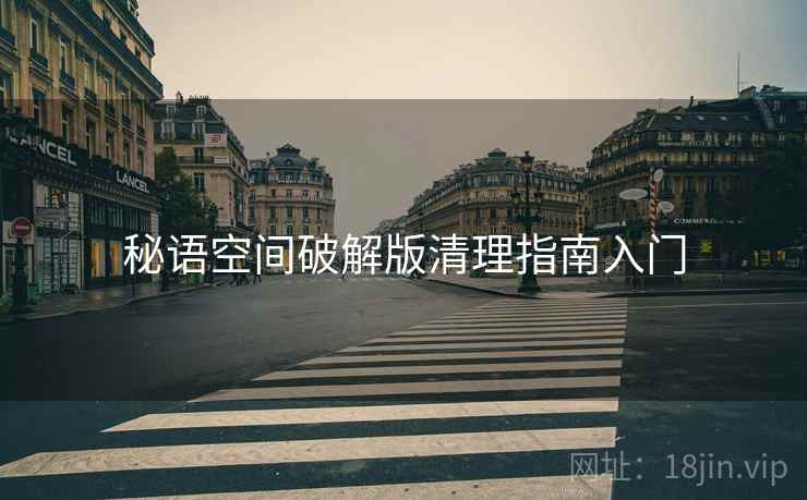 秘语空间破解版清理指南入门